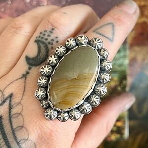 Picture Jasper Statement Ring